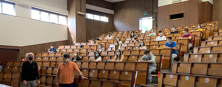 Aula La Ginestra con studenti