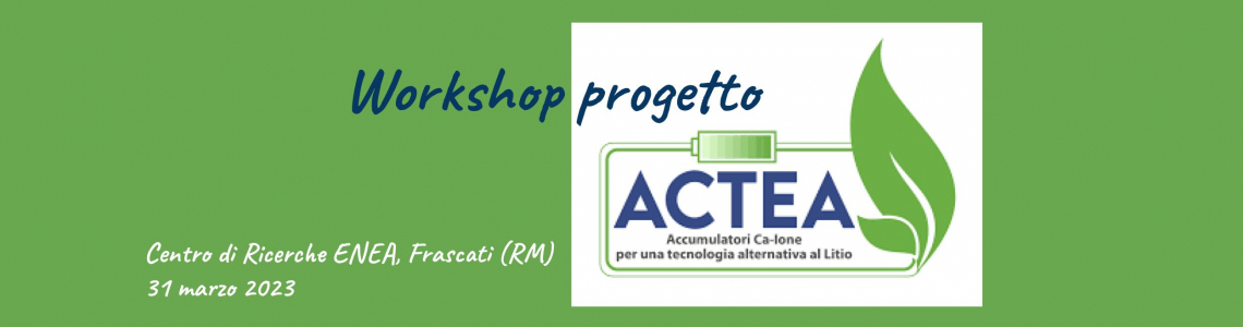 Workshop ACTEA 2023 Workshop ACTEA 2023